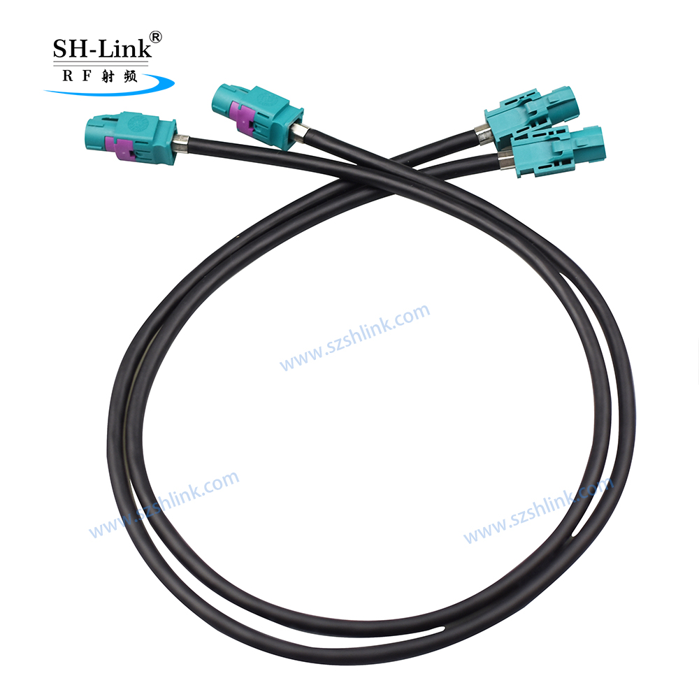 RF Coaxial Hsd Female Jack to Jack Cable Assembly 100 Ohm